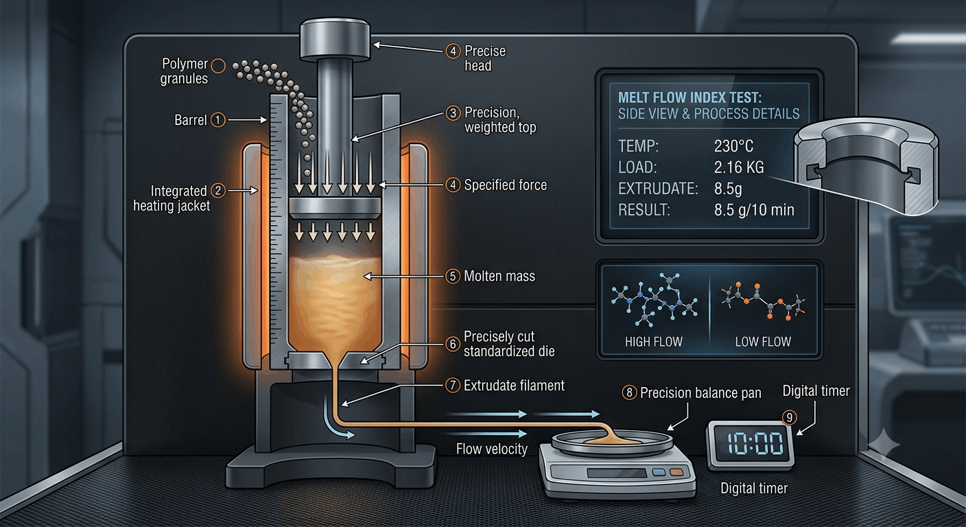 MFI in Plastic and Melt Flow Index testing